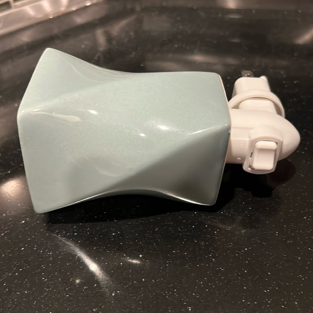 Light Blue Ceramic Wall Plug-In Wax Warmer